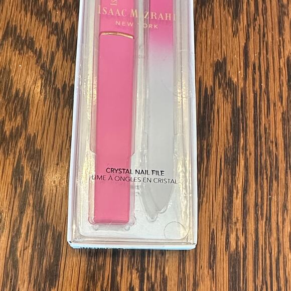 Isaac Mizrahi New York Pink and Clear Crystal Nail File and Case Set - Picture 3 of 5